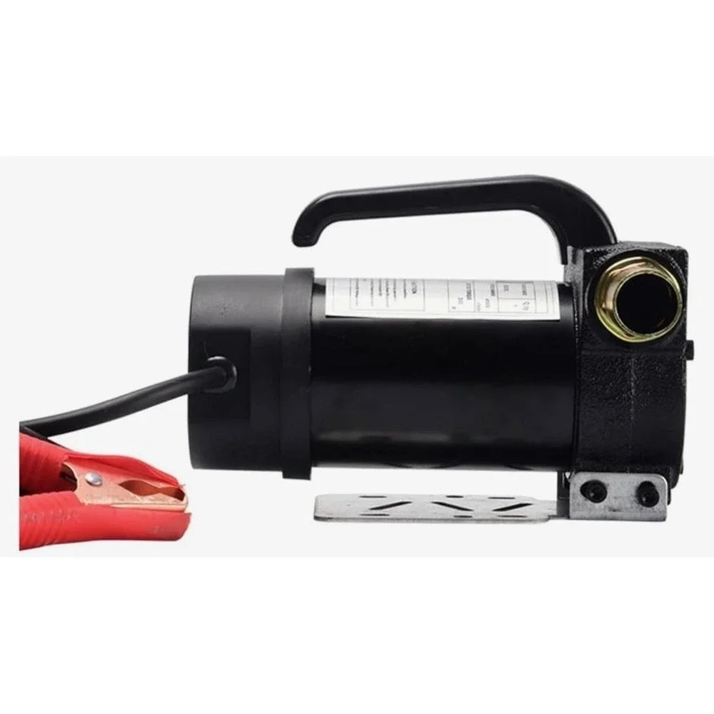 24V DC Electric Diesel Fuel Transfer Pump Self Priming Oil Pump Kit Clips Hose